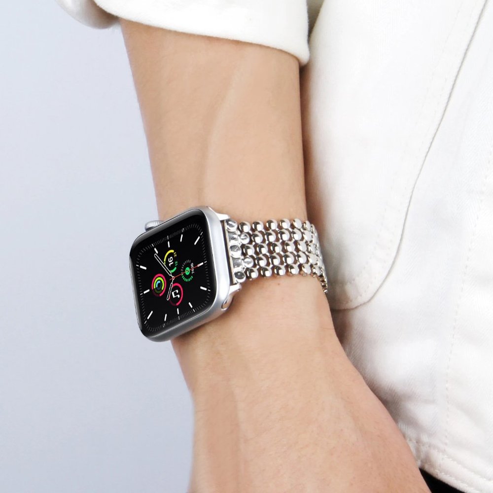NEW Silver Adjustable Luxury Stainless Steel Strap band For Apple Watch - Picture 4 of 8